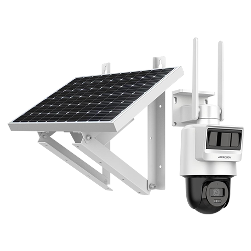Camara IP 4MP Domo con Panel Solar Hikvision (DS-2DE2C400IWG-K/4G/C05S10)