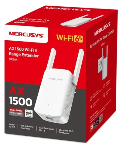 Extensor Wi-Fi6 AX1500 Mercusys (ME60X)