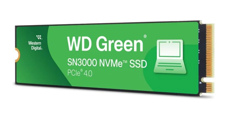 SSD "M.2" 2Tb Western Digital Green NVMe SN3000 Gen4 (WDS200T4G0E-00CPS0)