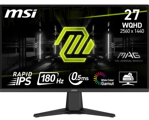 Monitor Gamer MSI MAG 274QF X24 27" QHD 240Hz 0.5ms Flat 2xHDMI (3CE4)