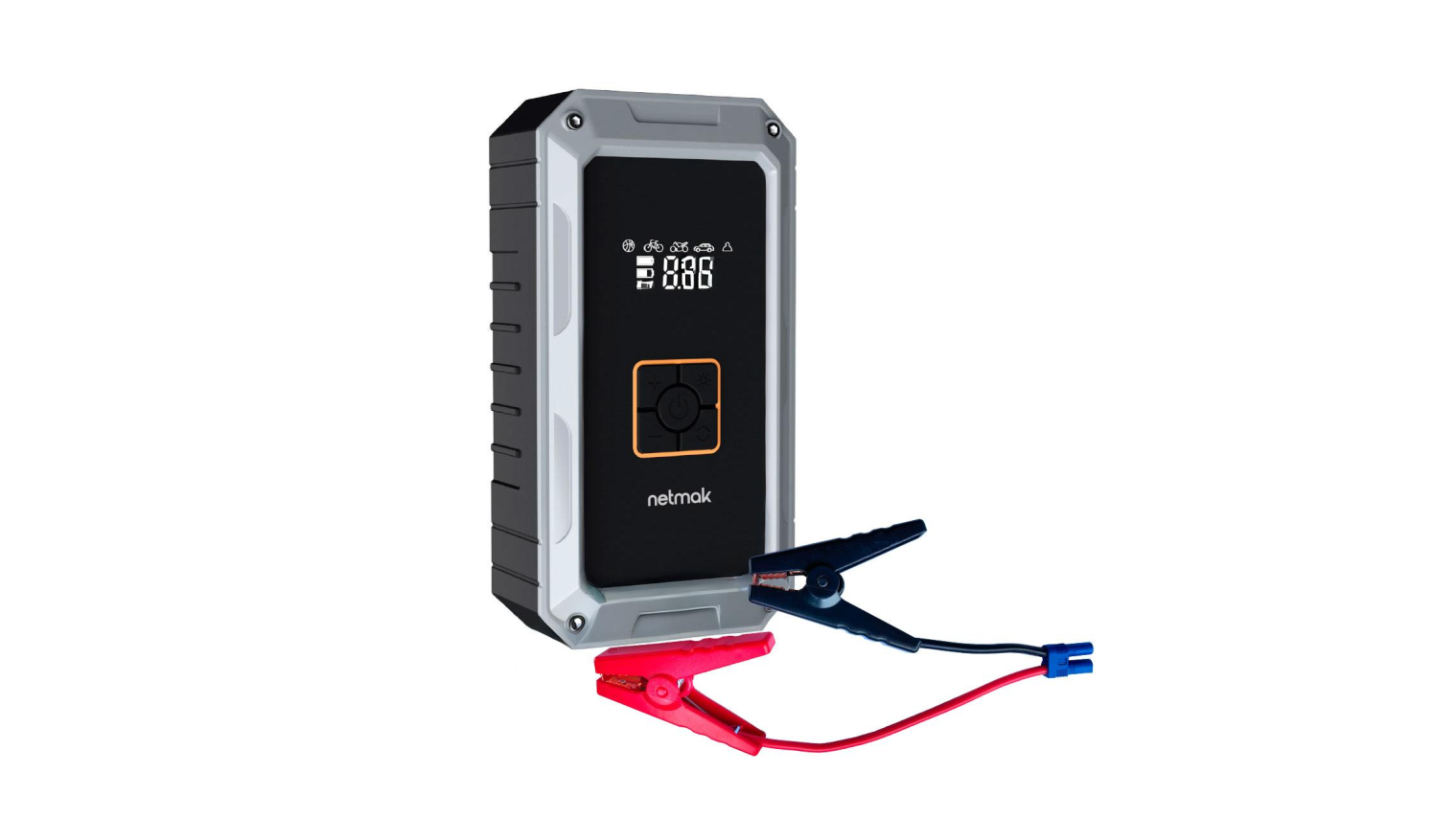 Compresor + Arrancador Con Powerbank Netmak (NM-CA102)