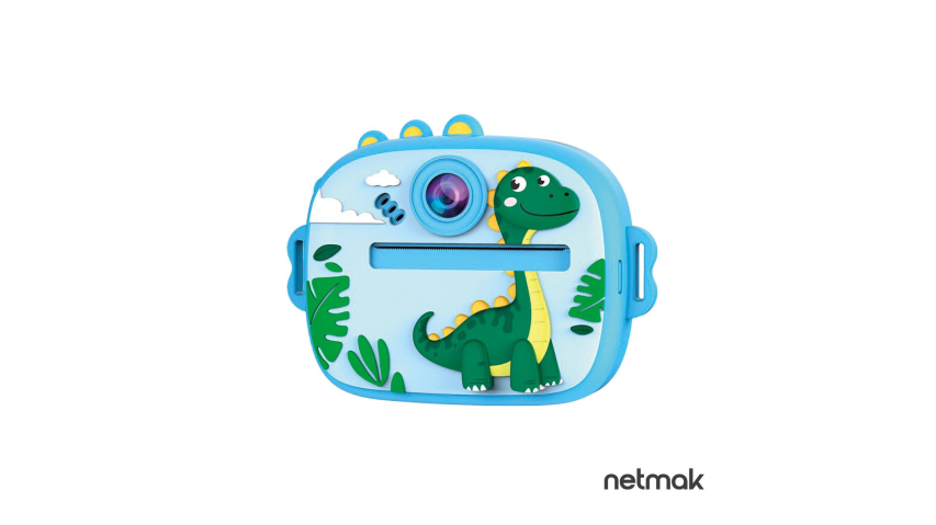 Camara Impresora Para Niños Azul Netmak (NM-KIDCAM2-B)