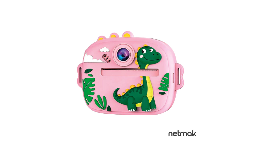 Camara Impresora Para Niños Rosa Netmak (NM-KIDCAM2-P)
