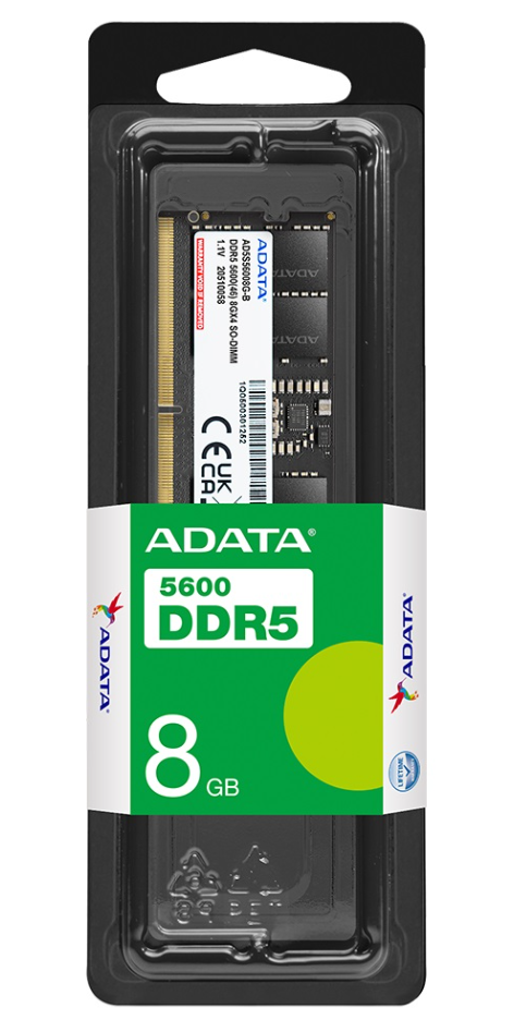 Memoria DDR5 8GB ADATA 5600 MHz (AD5S56008G-S) Para Notebook