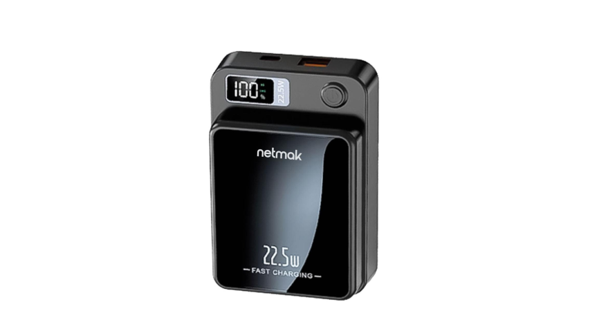 Power Bank 22.5w Carga Inalambrica 10.000mah Netmak (NM-PB14)