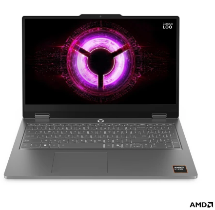 Notebook Lenovo LOQ-E 15ARP11 Gaming R7 170/16GB RAM/512GB SSD/RTX 5050/15.6" FHD 144Hz FreeDos Tecl ES Luna Grey (83VA0019AR)