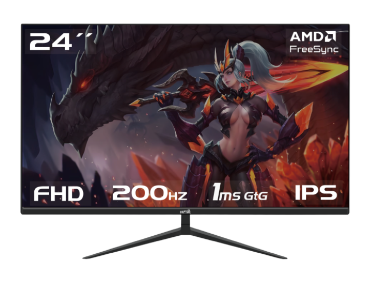 Monitor Gamer Raptor 23.8" FHD 200Hz (RAP-MON-24FHD-200IPS)