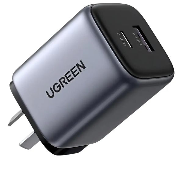 Cargador Rapido 35w Nexode GaN 2 Puertos Ugreen (CD350) 65022