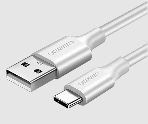 Cable Usb a Usb-C 2m Niquelado Blanco Ugreen (US287) 60123